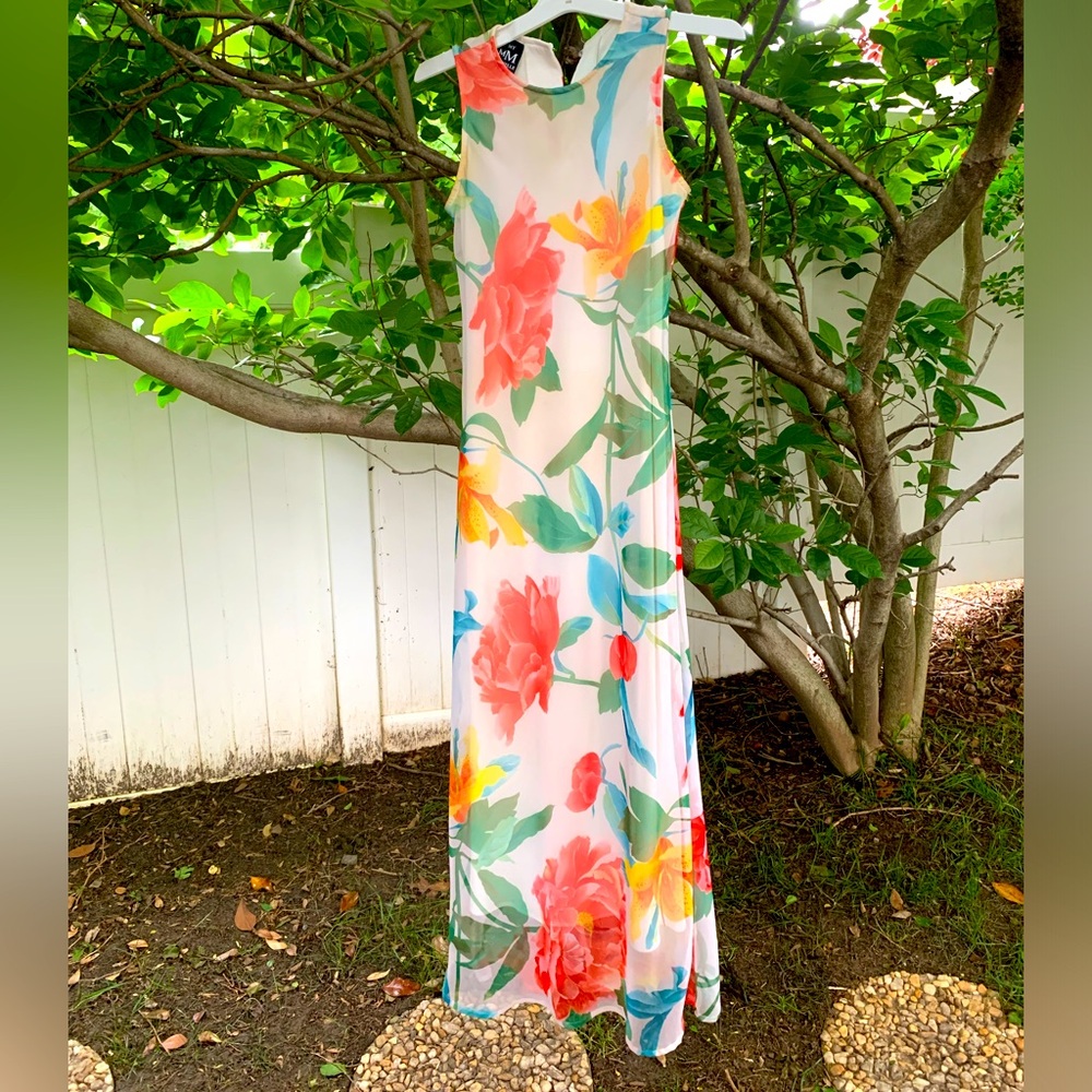 My Michelle Floral Sleeveless Maxi Dress